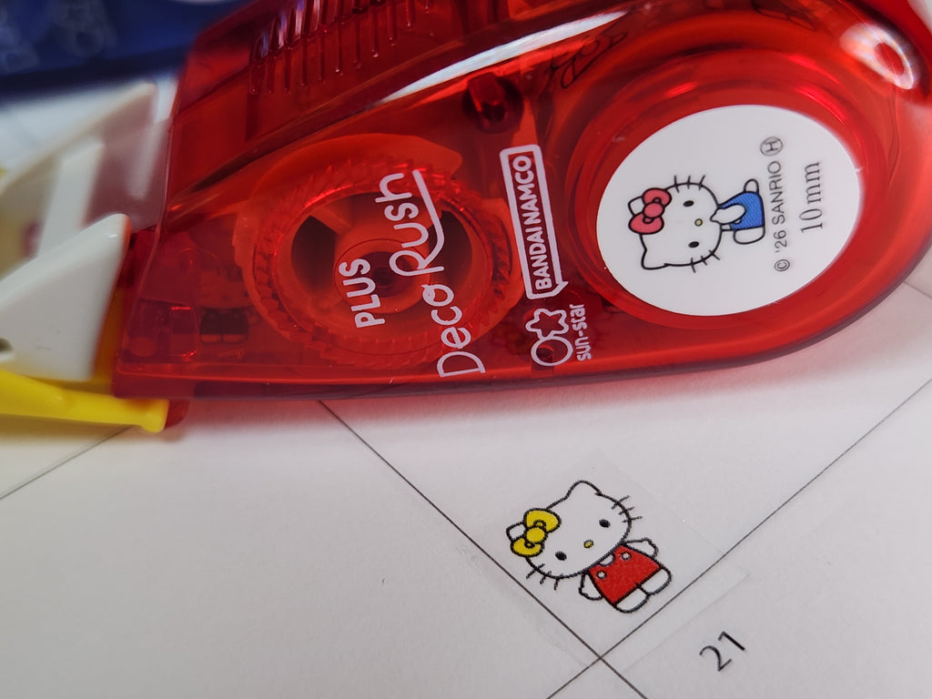 Sanrio Exclusive Washi & Deco Tape Set | For Journaling, Planning & Creative Fun