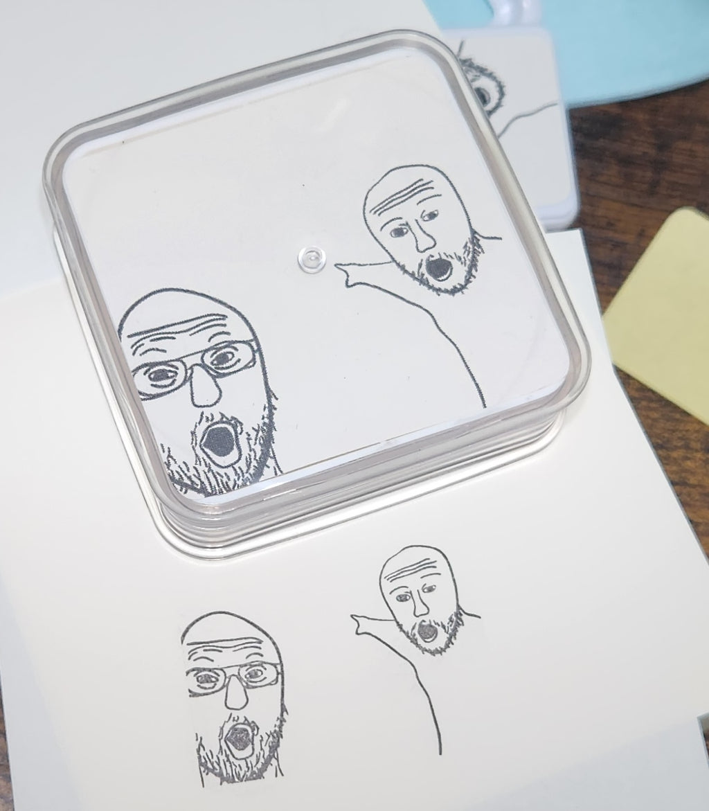 Meme ink swatch stamp