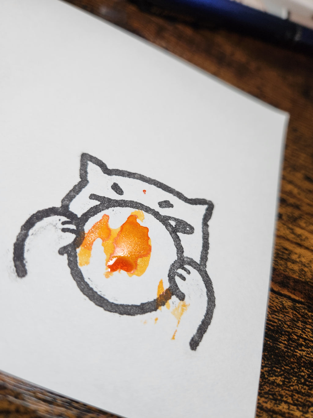 Meow Meow Ink Swatch / Message Stamp