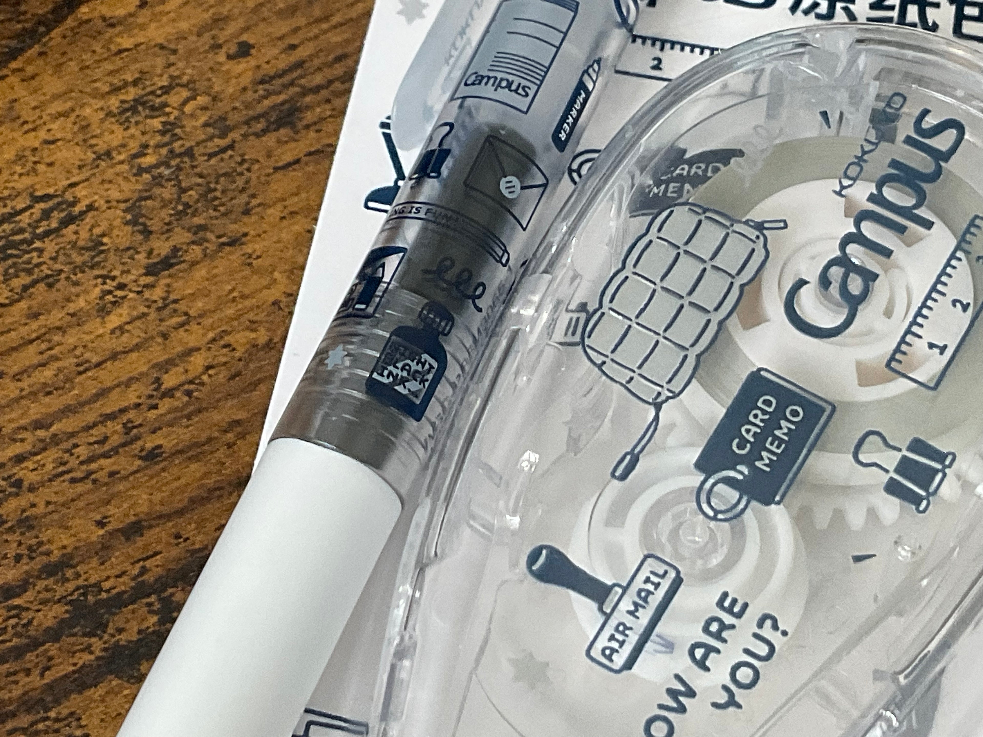 Eric's Kokuyo Campus B5 Ring Binder Combo | Gel Pen + Correction Tape