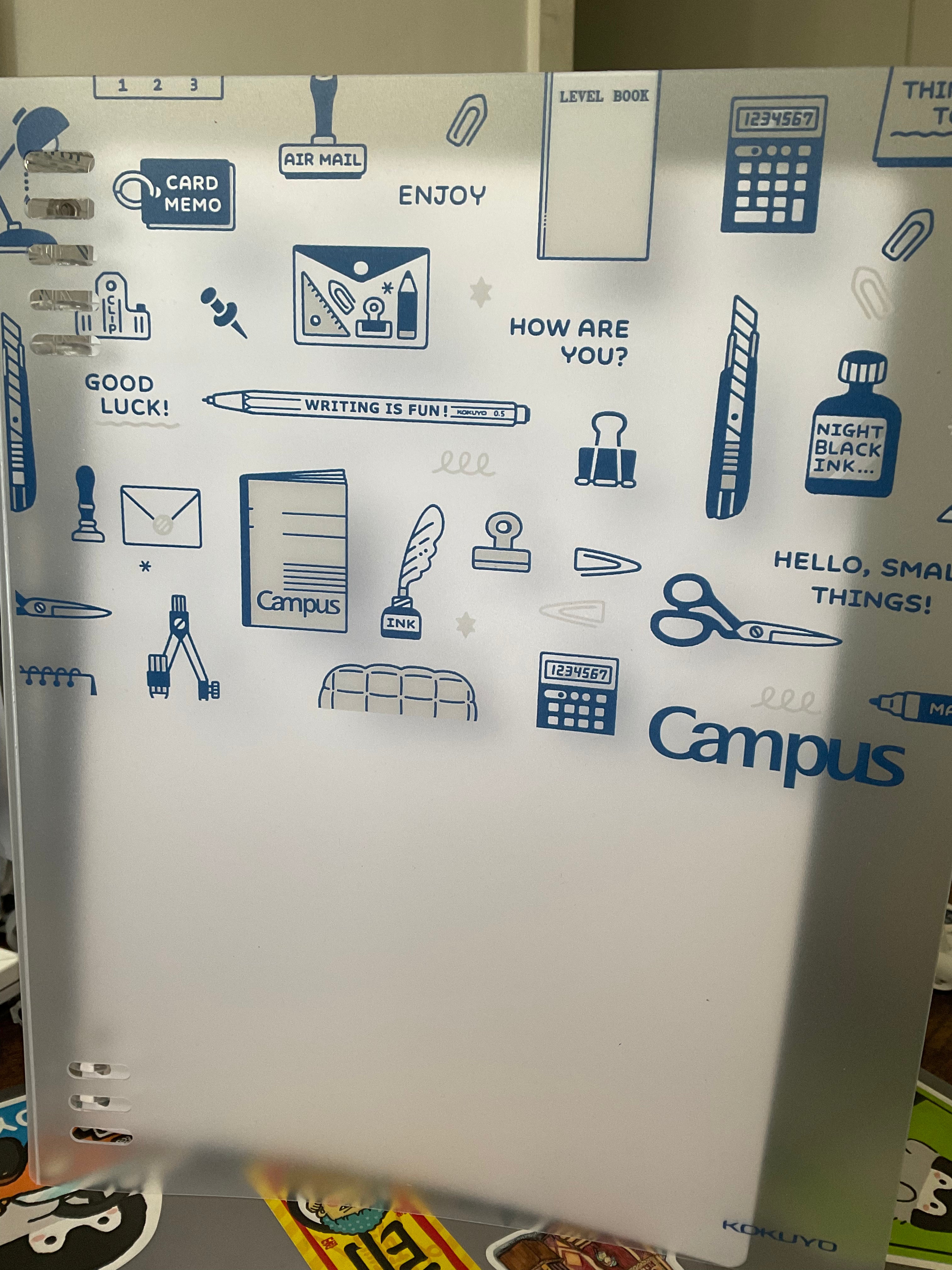 Eric's Kokuyo Campus B5 Ring Binder Combo | Gel Pen + Correction Tape