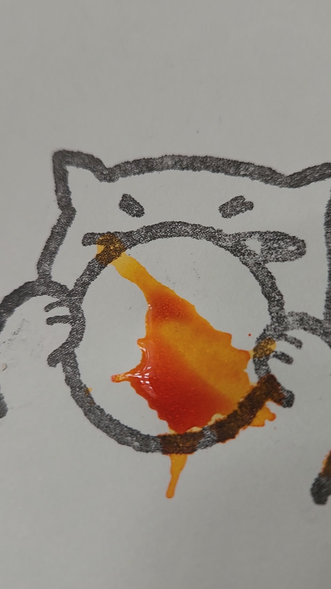 Meow Meow Ink Swatch / Message Stamp