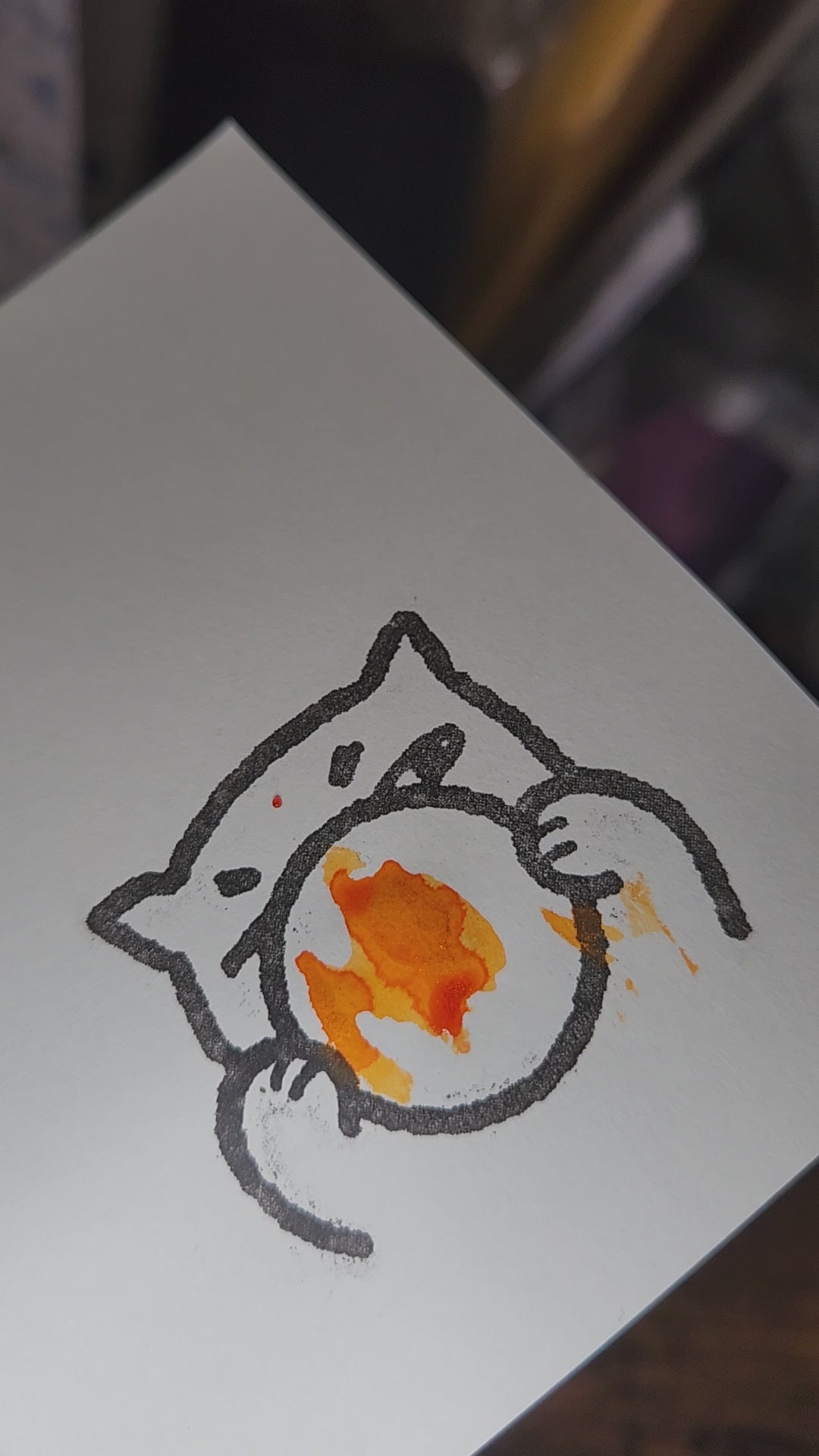 Meow Meow Ink Swatch / Message Stamp
